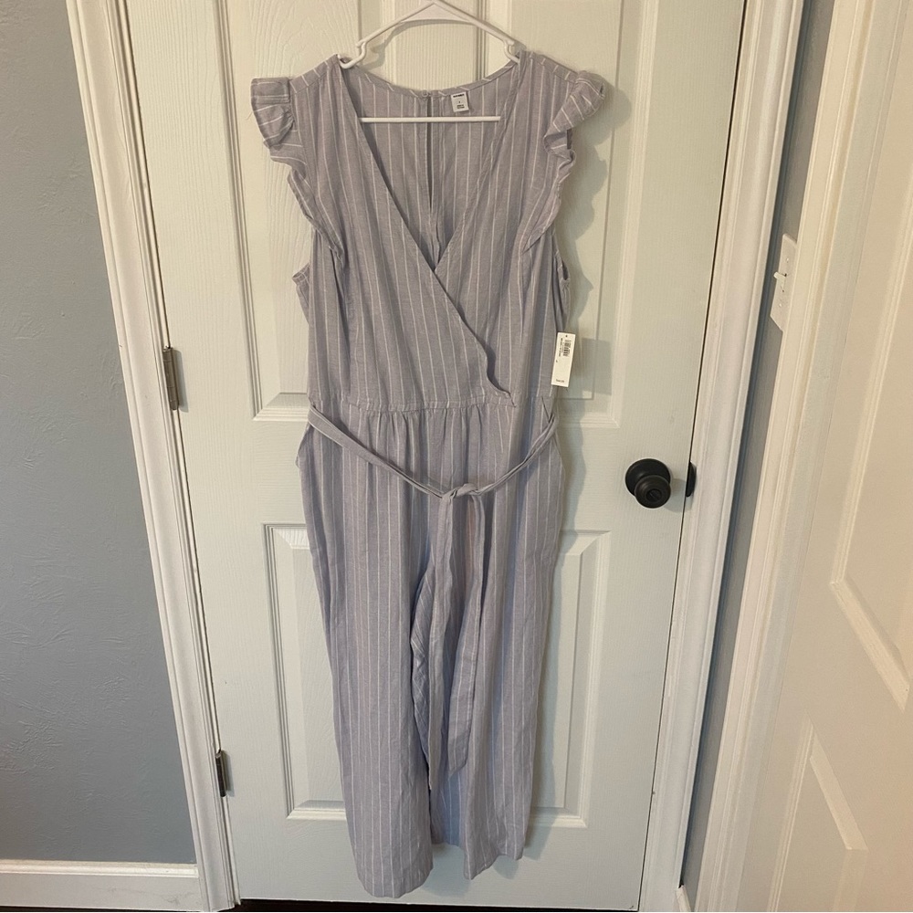 NWT Lavender Striped Old Navy Jumpsuit
